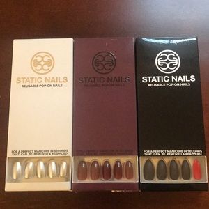 3 sets of static nails. BRAND NEW NEVER USED
